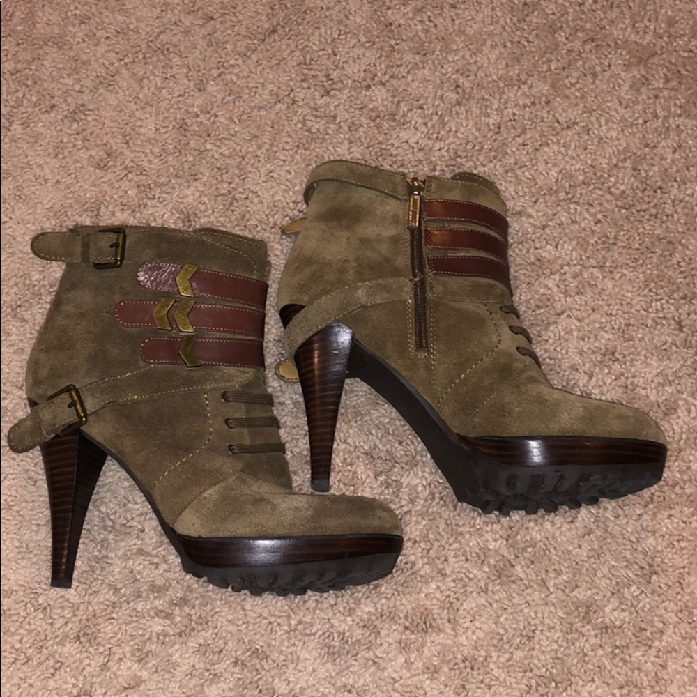 Nine West Combat Bootie